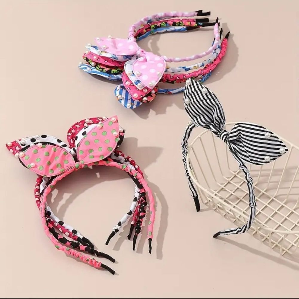 10 Class Rabbit Ears Headbands - Picture 5 of 6